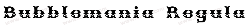 Bubblemania Regular字体转换